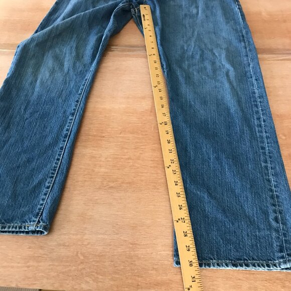 Polo Ralph Lauren Jeans Men 38x30 Blue Mid Rise Medium Wash Stretch - Picture 6 of 12